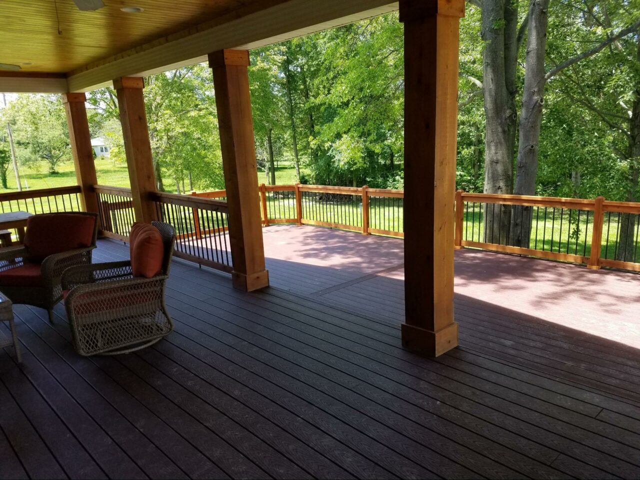 deck with solid covering